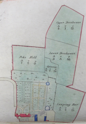 Plan of Winslow Hall and grounds